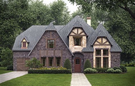 1 story tudor house plans|single story tudor style homes.